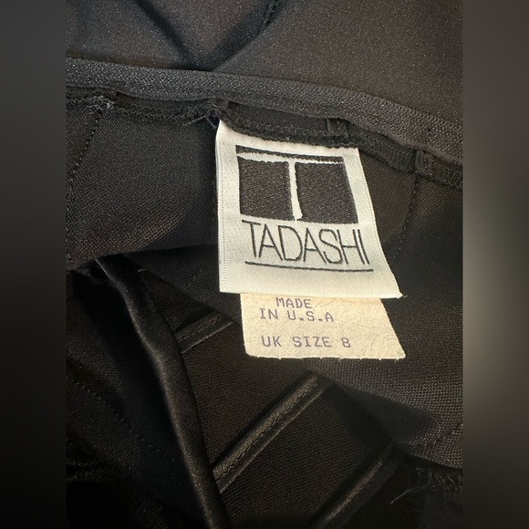 New TADASHI SHOJI Black Evening Gown Black Tie Party Maxi Collared Formal Wear - Picture 10 of 12